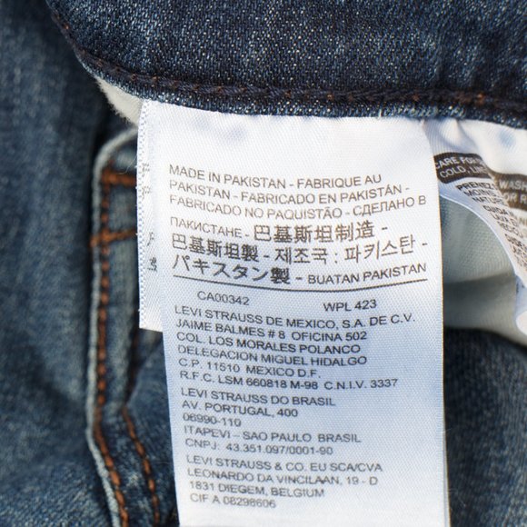 Levi's Mid Rise Skinny (30 X 31) Women's Denim Jeans Medium Wash Zip Fly - Picture 12 of 14